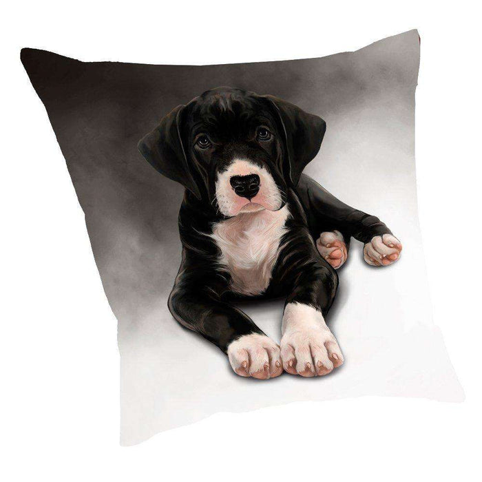 Great Dane Dog Throw Pillow D021