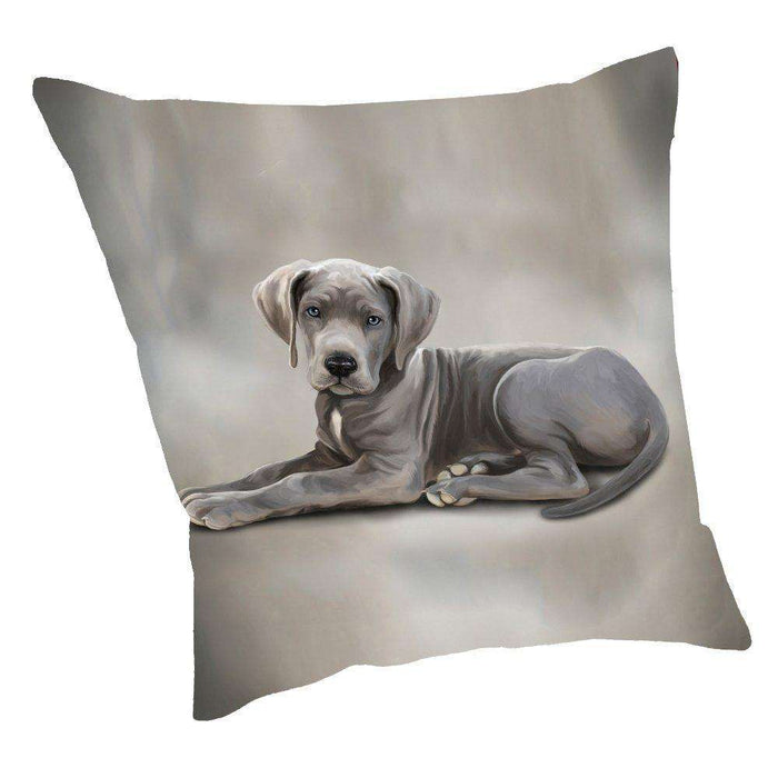 Great Dane Dog Throw Pillow D022