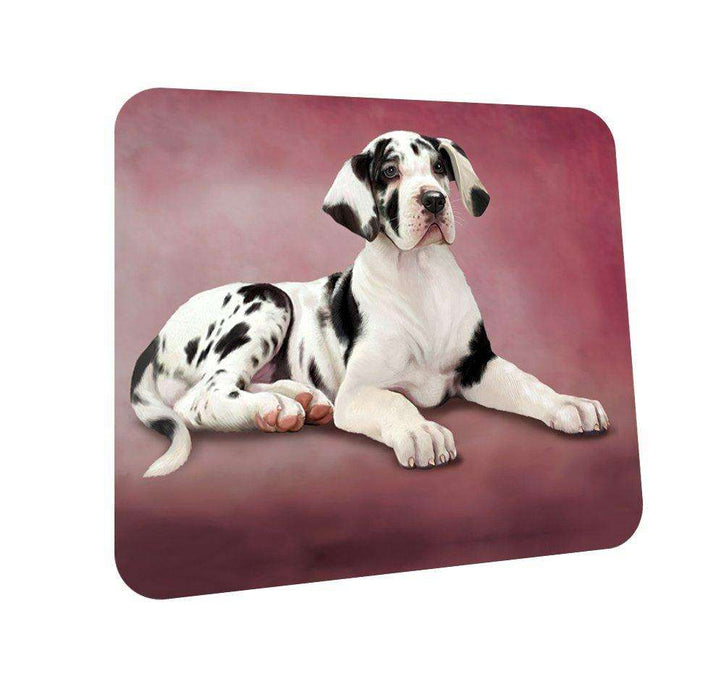 Great Dane Puppy Dog Coasters Set of 4