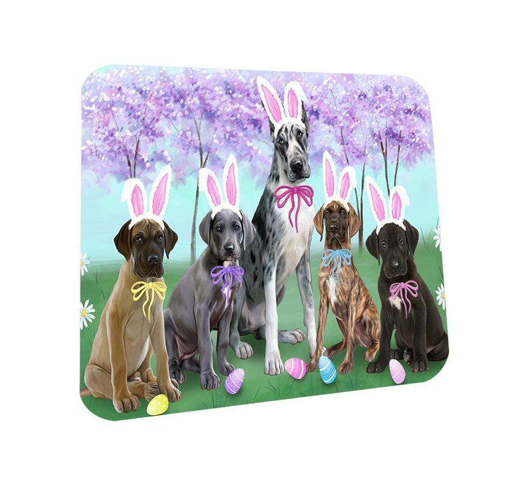 Great Danes Dog Easter Holiday Coasters Set of 4 CST49113