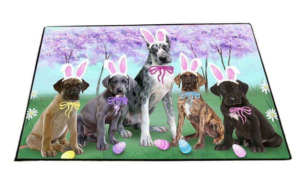 Great Danes Dog Easter Holiday Floormat FLMS49584