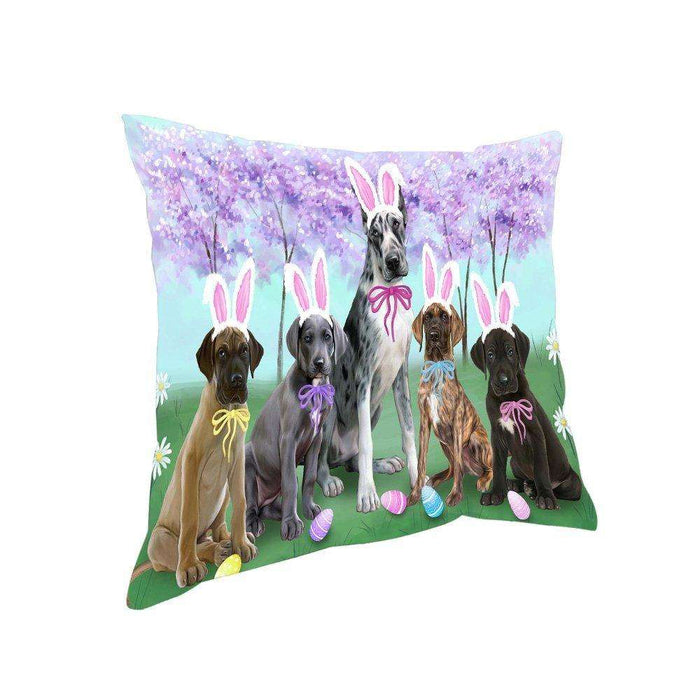 Great Danes Dog Easter Holiday Pillow PIL52472