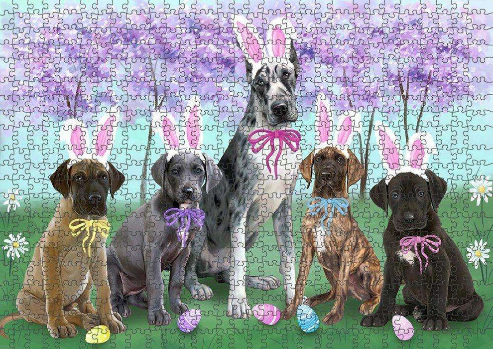Great Danes Dog Easter Holiday Puzzle with Photo Tin PUZL50028