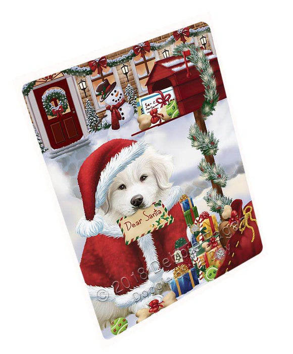 Great Pyrenees Dog Dear Santa Letter Christmas Holiday Mailbox Large Refrigerator / Dishwasher Magnet RMAG82122