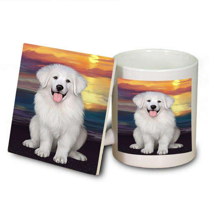 Great Pyrenees Dog Mug and Coaster Set MUC48481