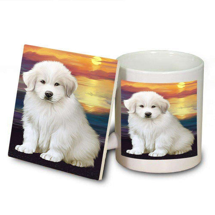 Great Pyrenees Dog Mug and Coaster Set MUC48484