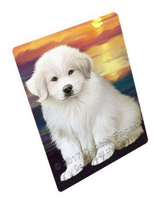 Great Pyrenees Dog Tempered Cutting Board C49317