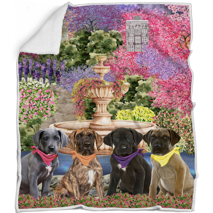 Great Dane Blanket: Explore a Variety of Custom Designs, Bed Cozy Woven, Fleece and Sherpa, Personalized Dog Gift for Pet Lovers