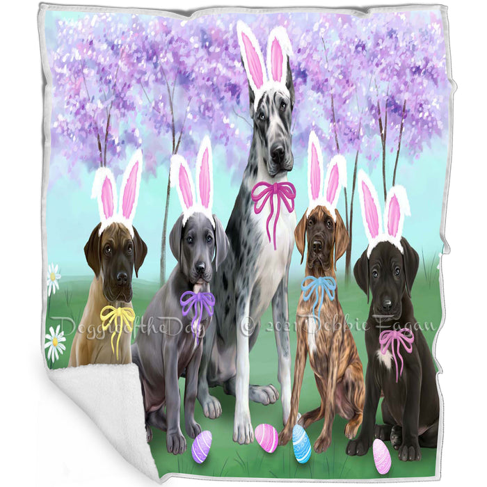Great Danes Dog Easter Holiday Blanket BLNKT57990