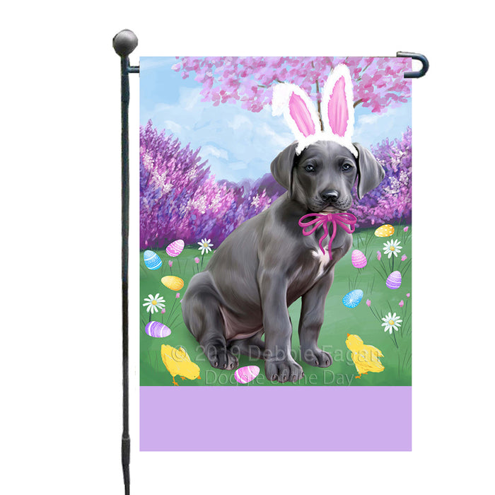 Personalized Easter Holiday Great Dane Dog Custom Garden Flags GFLG-DOTD-A58877