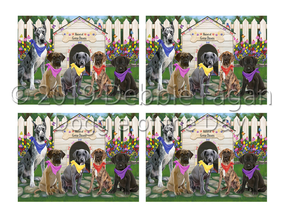 Spring Dog House Great Dane Dogs Placemat