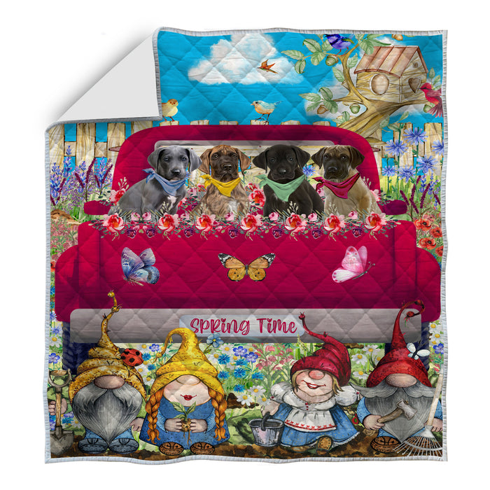 Great Dane Quilt: Explore a Variety of Personalized Designs, Custom, Bedding Coverlet Quilted, Pet and Dog Lovers Gift