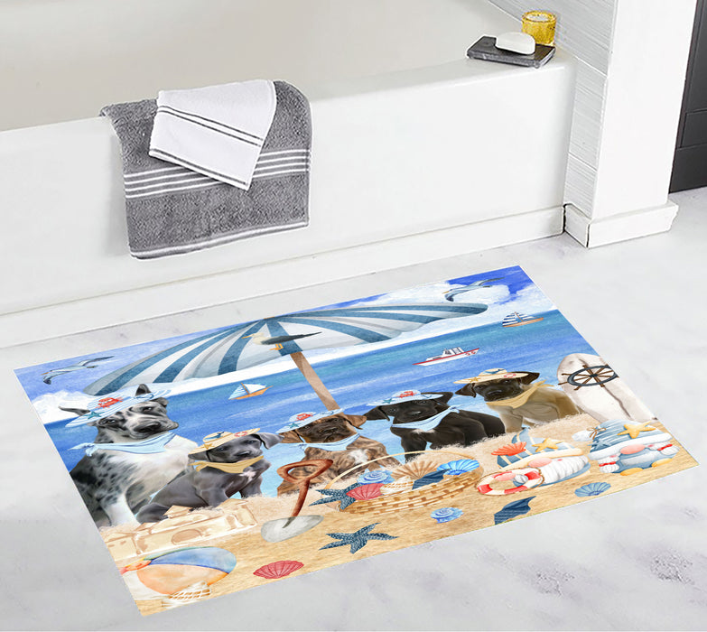 Great Dane Bath Mat: Explore a Variety of Designs, Custom, Personalized, Non-Slip Bathroom Floor Rug Mats, Gift for Dog and Pet Lovers