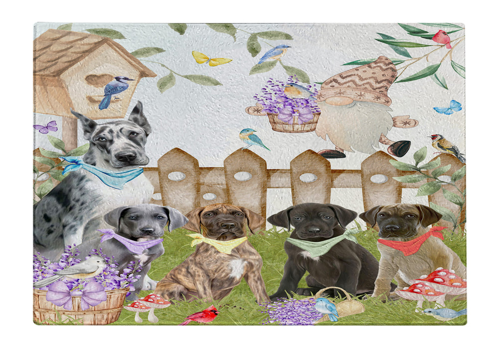 Great Dane Tempered Glass Cutting Board: Explore a Variety of Custom Designs, Personalized, Scratch and Stain Resistant Boards for Kitchen, Gift for Dog and Pet Lovers