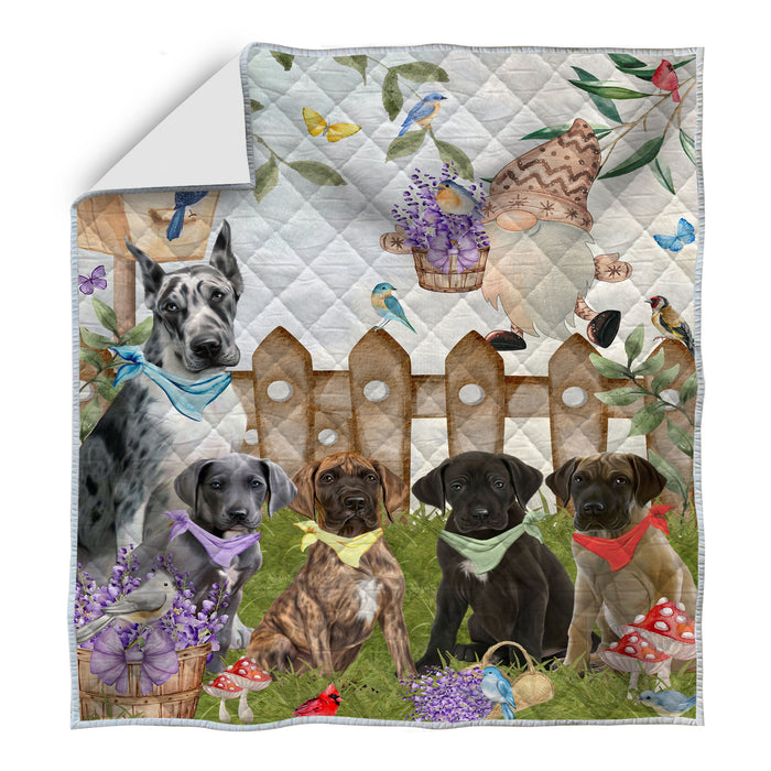 Great Dane Quilt: Explore a Variety of Bedding Designs, Custom, Personalized, Bedspread Coverlet Quilted, Gift for Dog and Pet Lovers