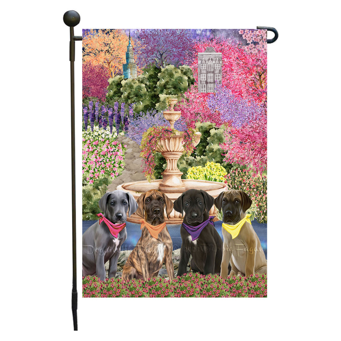 Great Dane Dogs Garden Flag: Explore a Variety of Designs, Weather Resistant, Double-Sided, Custom, Personalized, Outside Garden Yard Decor, Flags for Dog and Pet Lovers