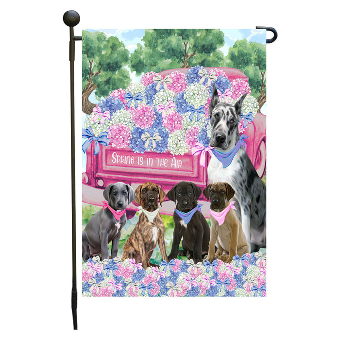 Great Dane Dogs Garden Flag: Explore a Variety of Personalized Designs, Double-Sided, Weather Resistant, Custom, Outdoor Garden Yard Decor for Dog and Pet Lovers
