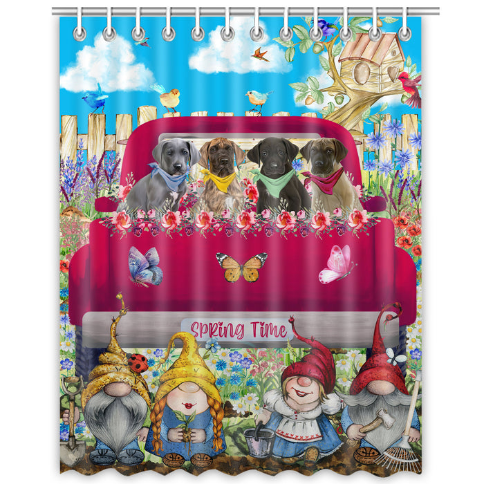 Great Dane Shower Curtain, Personalized Bathtub Curtains for Bathroom Decor with Hooks, Explore a Variety of Designs, Custom, Pet Gift for Dog Lovers