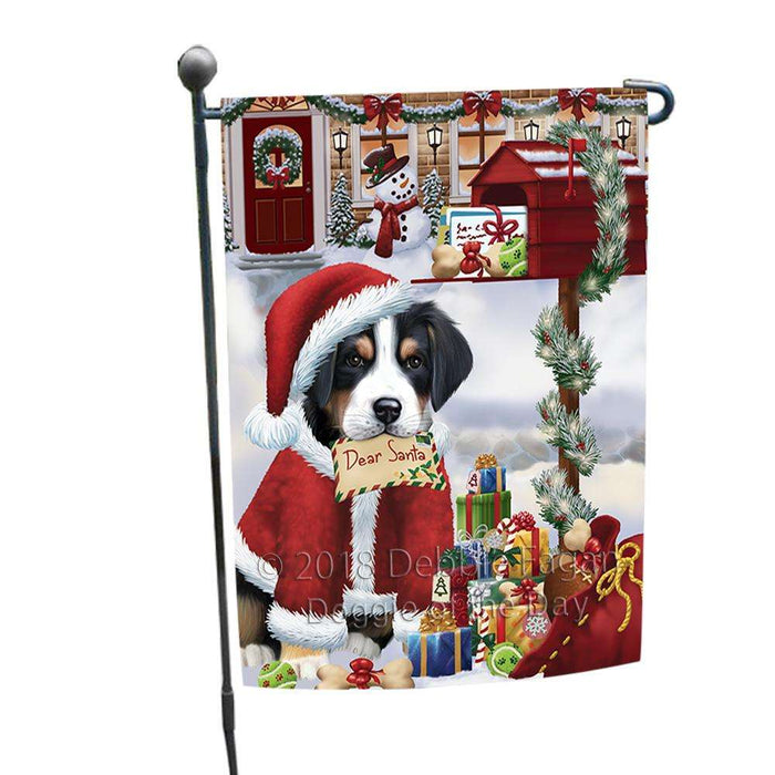 Greater Swiss Mountain Dog Dear Santa Letter Christmas Holiday Mailbox Garden Flag GFLG53603