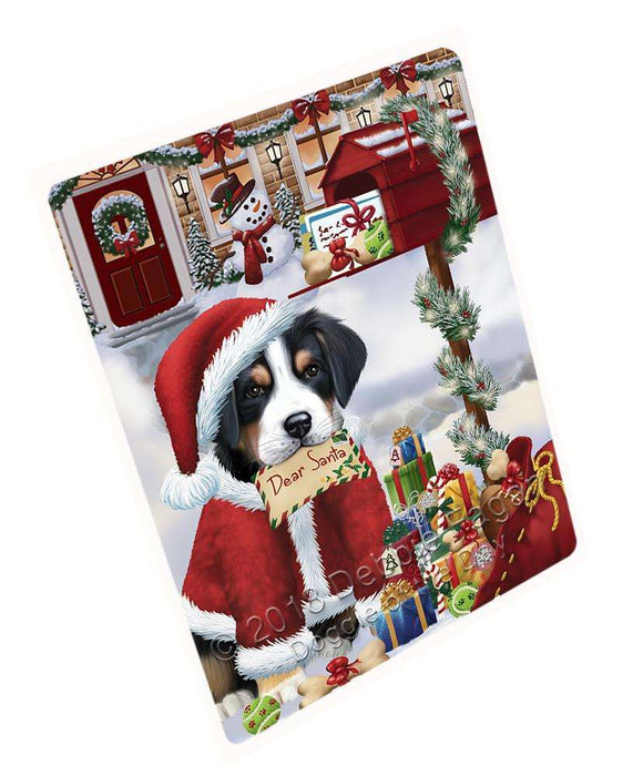 Greater Swiss Mountain Dog Dear Santa Letter Christmas Holiday Mailbox Large Refrigerator / Dishwasher Magnet RMAG82128