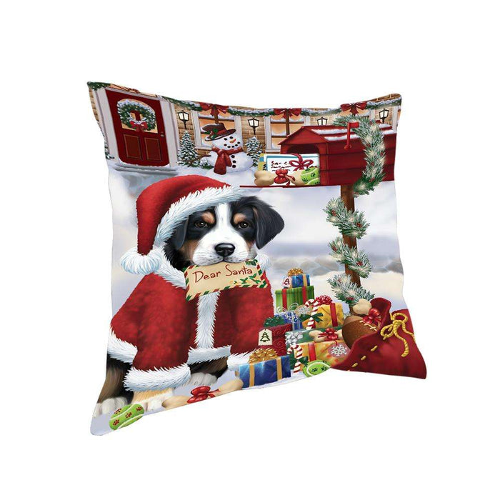 Greater Swiss Mountain Dog Dear Santa Letter Christmas Holiday Mailbox Pillow PIL70788