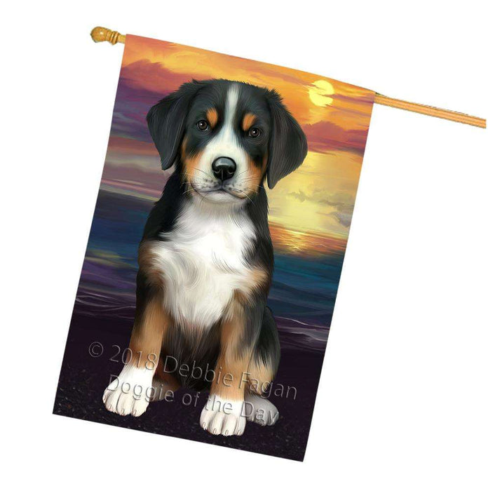 Greater Swiss Mountain Dog House Flag FLG52976