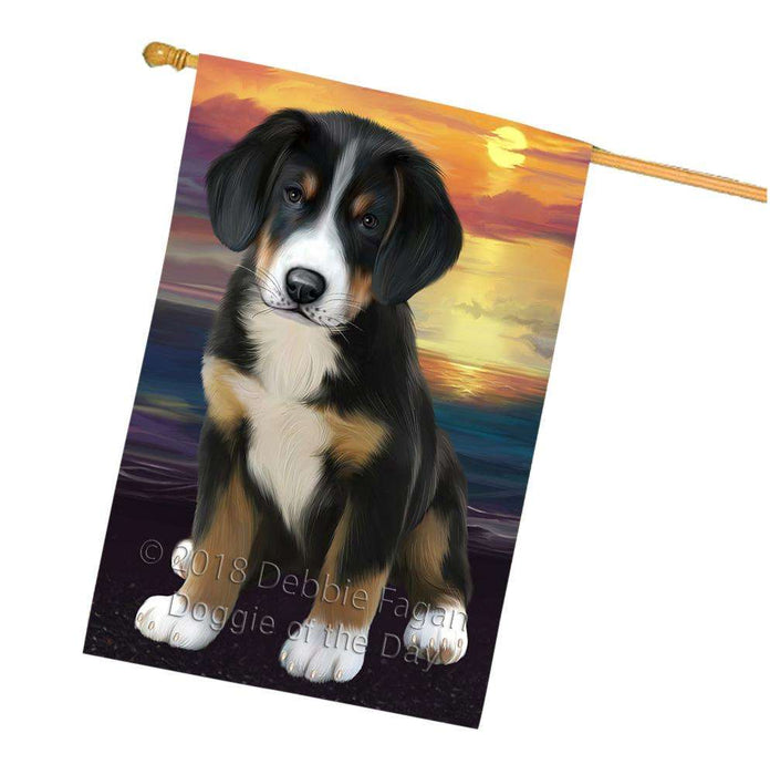 Greater Swiss Mountain Dog House Flag FLG52977