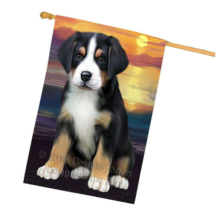 Greater Swiss Mountain Dog House Flag FLG52978