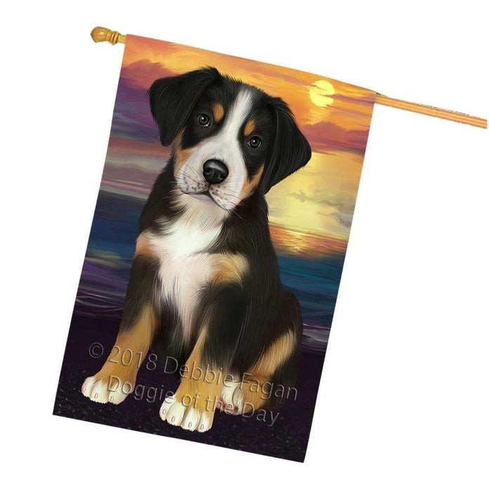 Greater Swiss Mountain Dog House Flag FLG52979