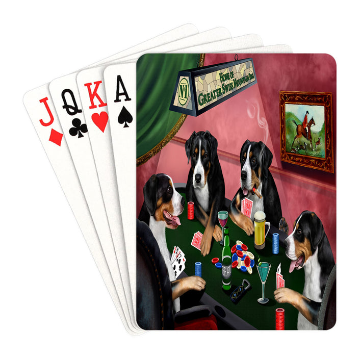 Home of Greater Swiss Mountain Dogs Playing Poker Playing Card Decks