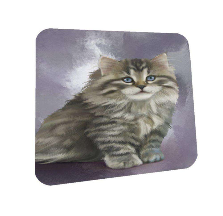 Grey Persian Cat Coasters Set of 4