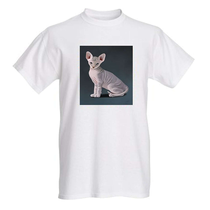 Grey Peterbald Cat T-Shirt