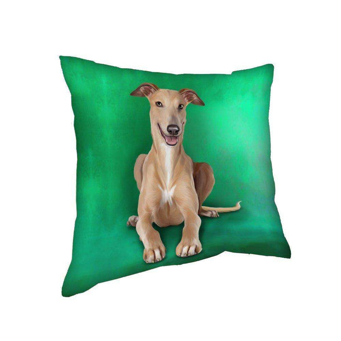 Greyhound Dog Throw Pillow