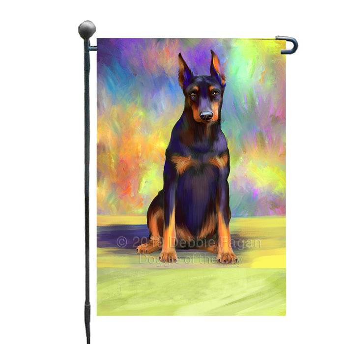 Personalized Paradise Wave Doberman Pinscher Dog Custom Garden Flags GFLG-DOTD-A60045