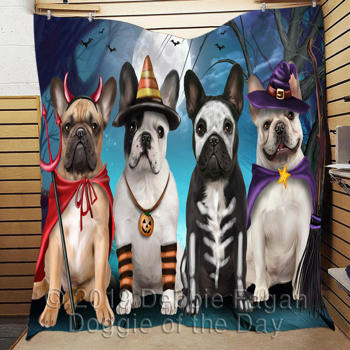 Halloween Trick or Teat French Bulldogs Quilt