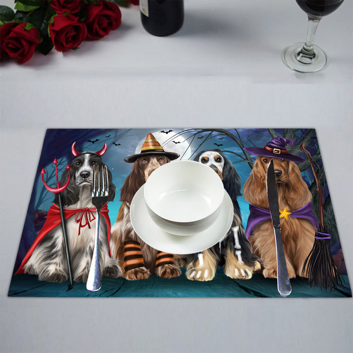 Halloween Trick or Teat Cocker Spaniel Dogs Placemat