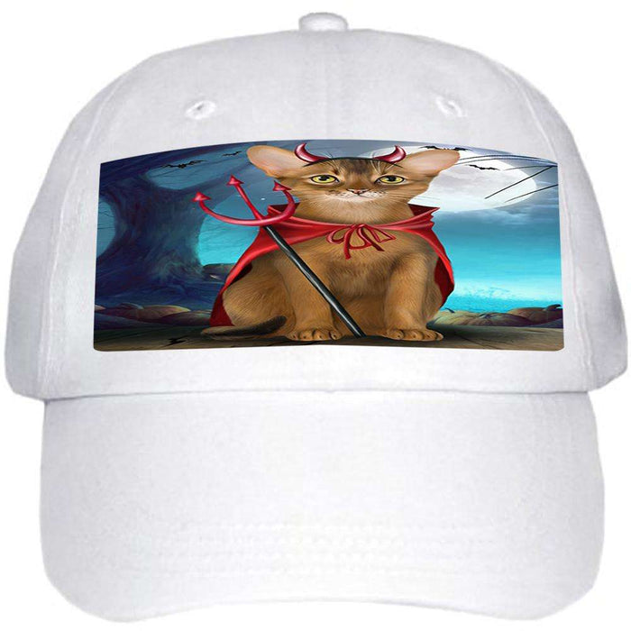 Happy Halloween Trick or Treat Abyssinian Cat Devil Ball Hat Cap HAT61281