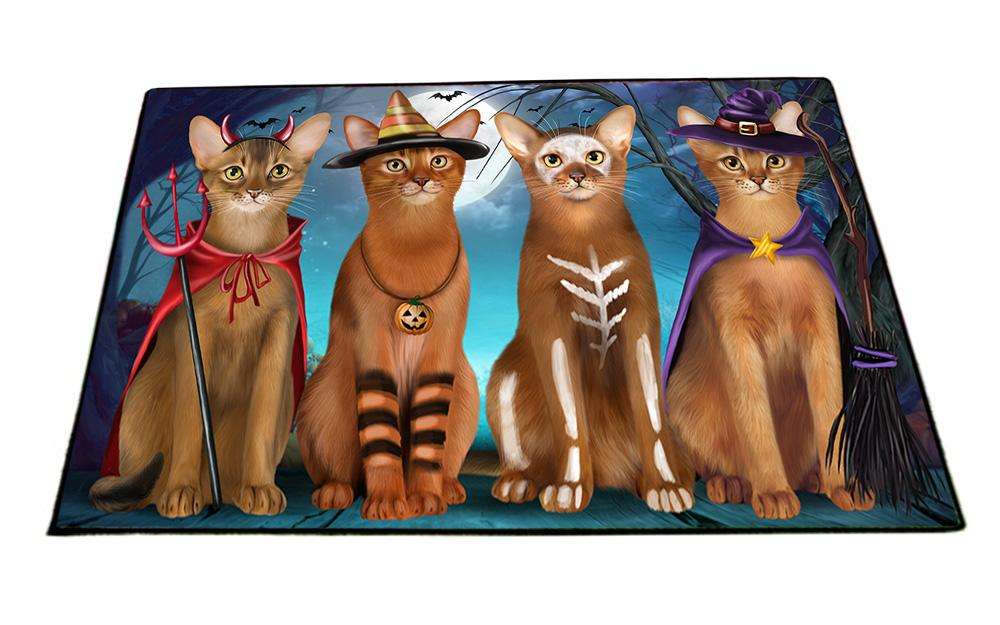 Happy Halloween Trick or Treat Abyssinian Cat Floormat FLMS51780