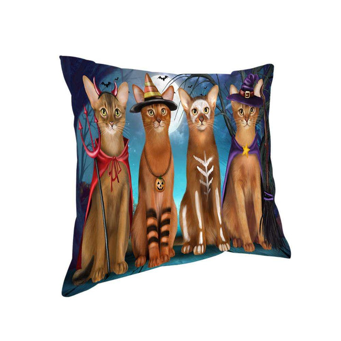 Happy Halloween Trick or Treat Abyssinian Cat Pillow PIL66448