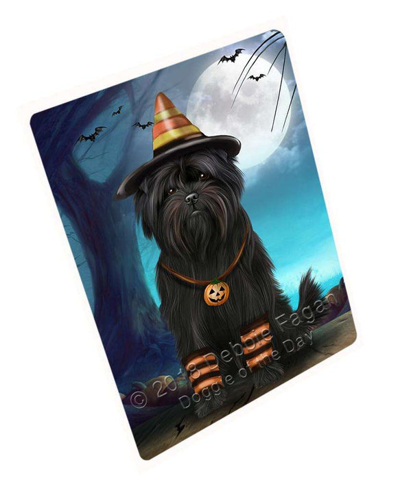Happy Halloween Trick or Treat Affenpinscher Dog Candy Corn Blanket BLNKT88770