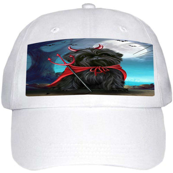 Happy Halloween Trick or Treat Affenpinscher Dog Devil Ball Hat Cap HAT61284