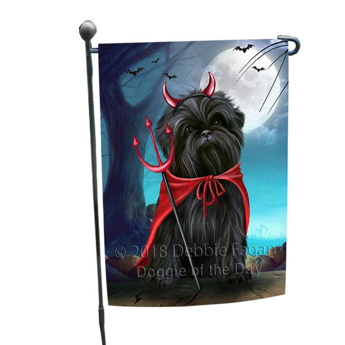 Happy Halloween Trick or Treat Affenpinscher Dog Devil Garden Flag GFLG52462