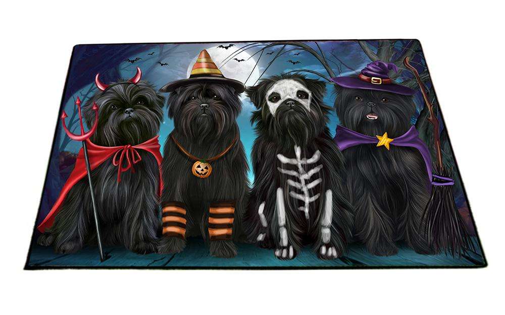 Happy Halloween Trick or Treat Affenpinscher Dog Floormat FLMS51783