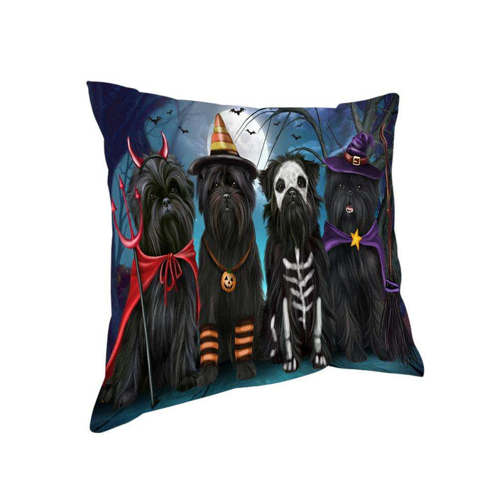 Happy Halloween Trick or Treat Affenpinscher Dog Pillow PIL66452