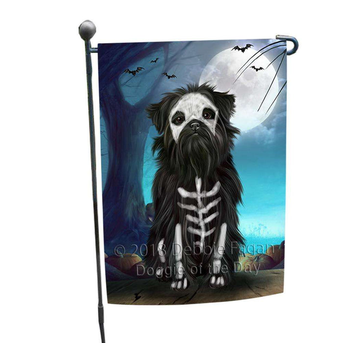 Happy Halloween Trick or Treat Affenpinscher Dog Skeleton House Flag FLG52617