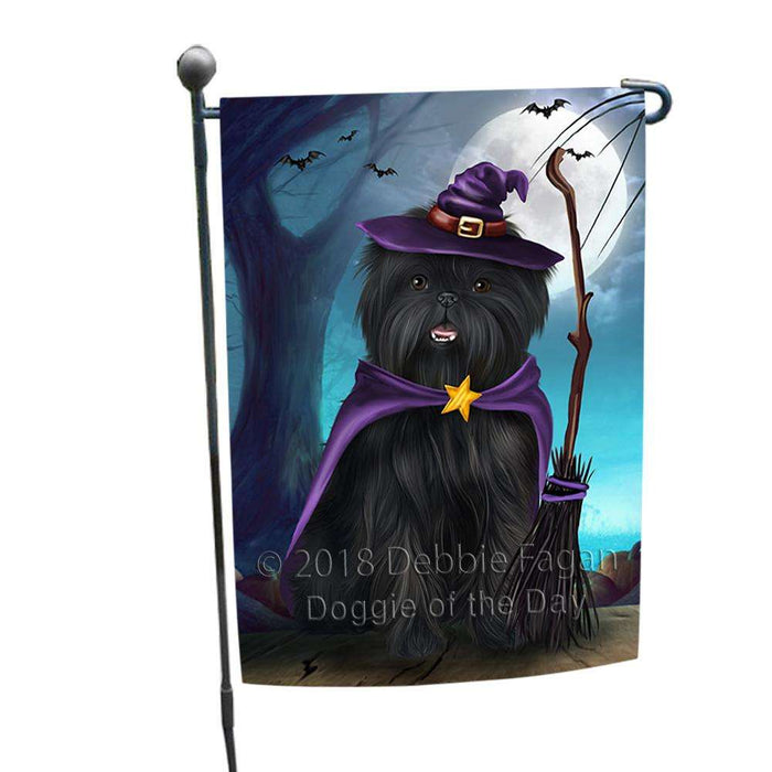 Happy Halloween Trick or Treat Affenpinscher Dog Witch Garden Flag GFLG52500