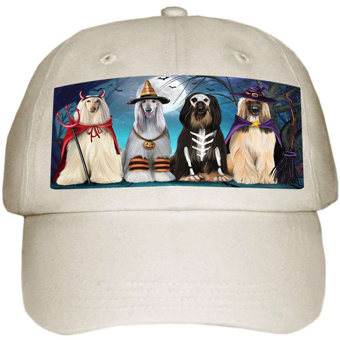 Happy Halloween Trick or Treat Afghan Hound Dog Ball Hat Cap HAT61458