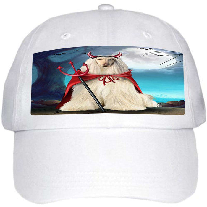 Happy Halloween Trick or Treat Afghan Hound Dog Devil Ball Hat Cap HAT61287