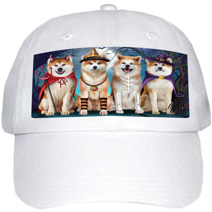 Happy Halloween Trick or Treat Akita Dog Ball Hat Cap HAT61461