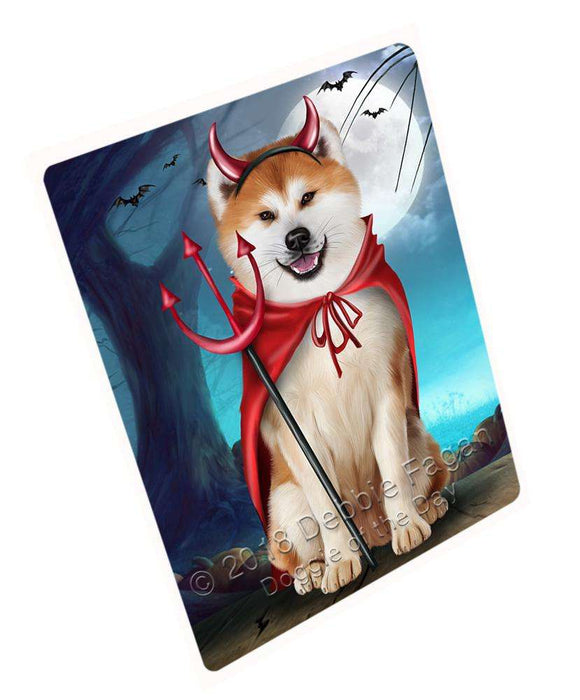 Happy Halloween Trick or Treat Akita Dog Devil Blanket BLNKT88959